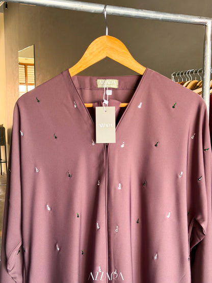 (N049) Mood: Abaya - Brown Swarovski Teardrops