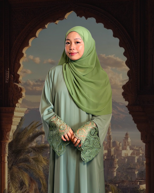 (L014) - Mardin Swarovski Lace in Jasmine