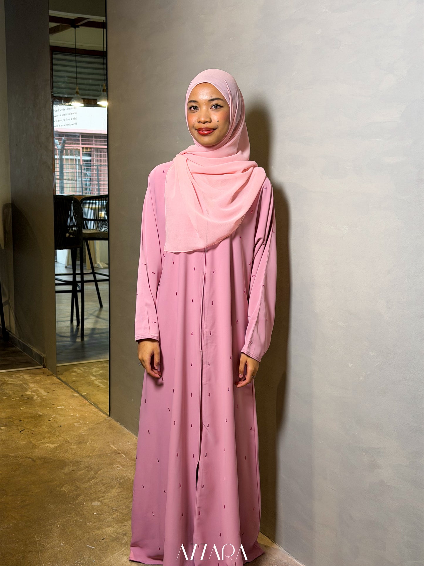 (N070) Raya Rossa - Swarovski Drops in Sweet Pink