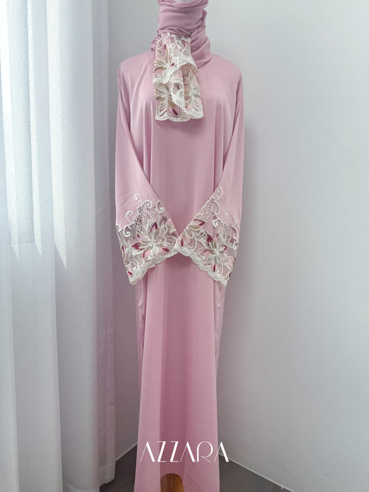 Sahara Abaya (D062) - Pink Lilac