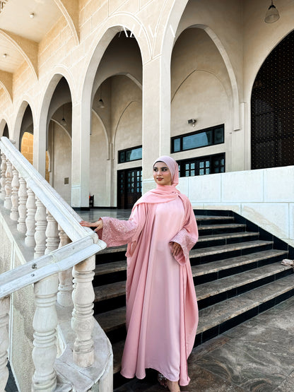 Florista - Rose Lace with Pearls (Double Abaya)