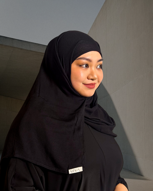 (S008) Azzara Modal Shawl - Black
