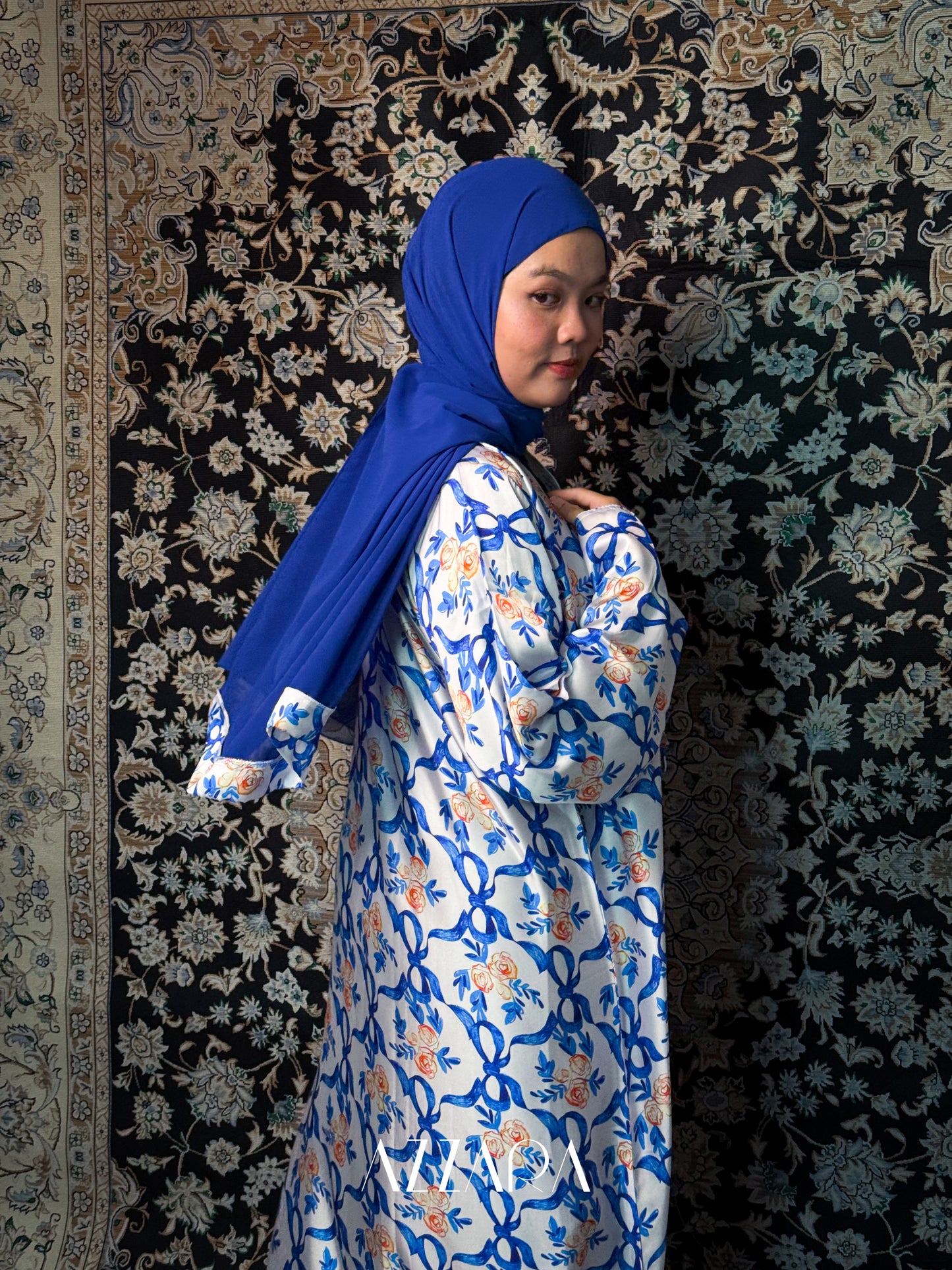 (N007) Luna Petals - Blue Coquette