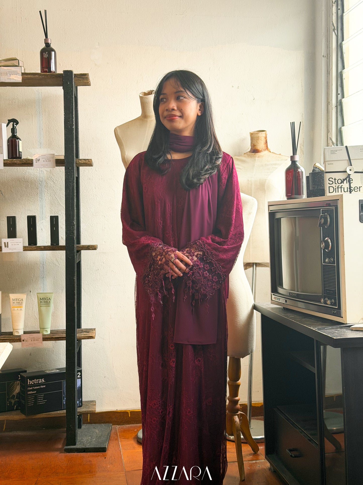 (N078) Raya Rossa - Arabian Night 2.0 in Burgundy