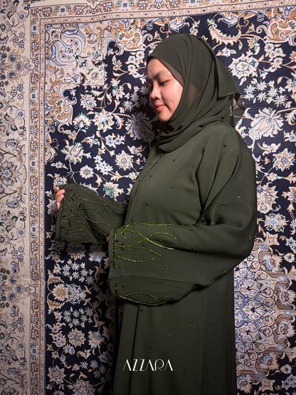 (N016) Zahraat Premium in Myrtle Green