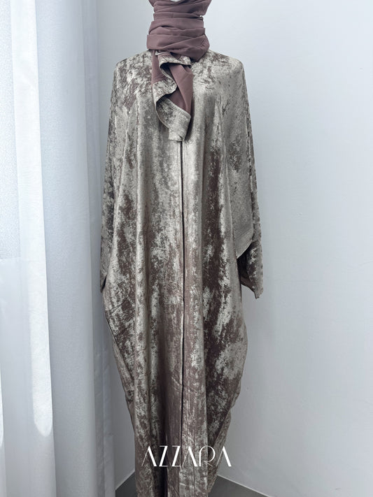 Sahara Abaya (D051) - Bronze Shimmer Batwing
