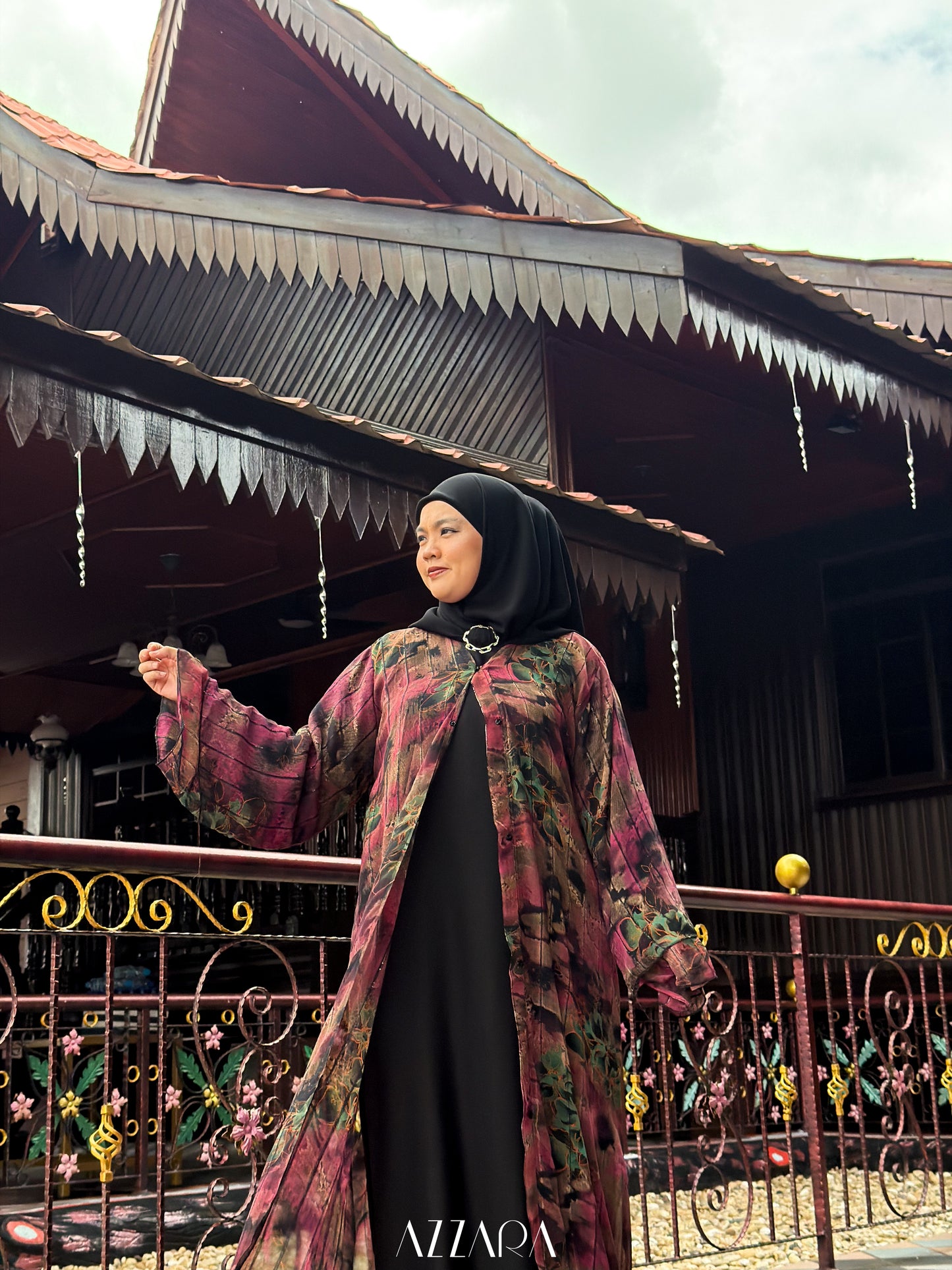 (N065) Raya Rossa - The Klasik Chiffon in Strawberry Lime