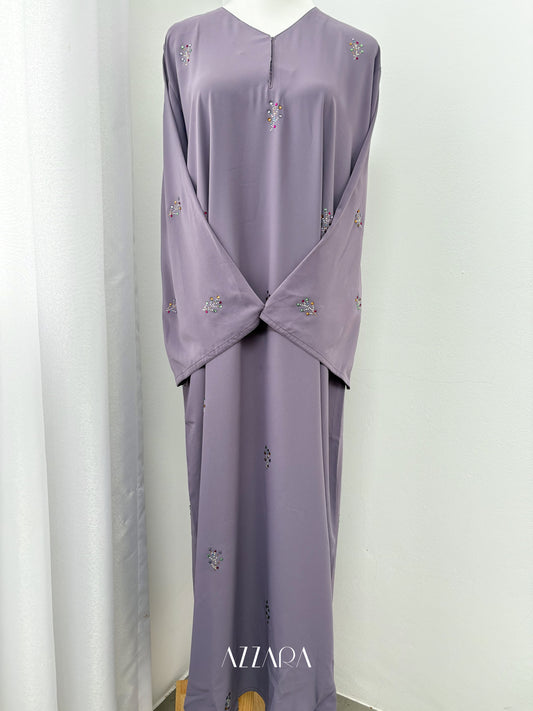 (B045) Crystal Radiance in Heather Purple