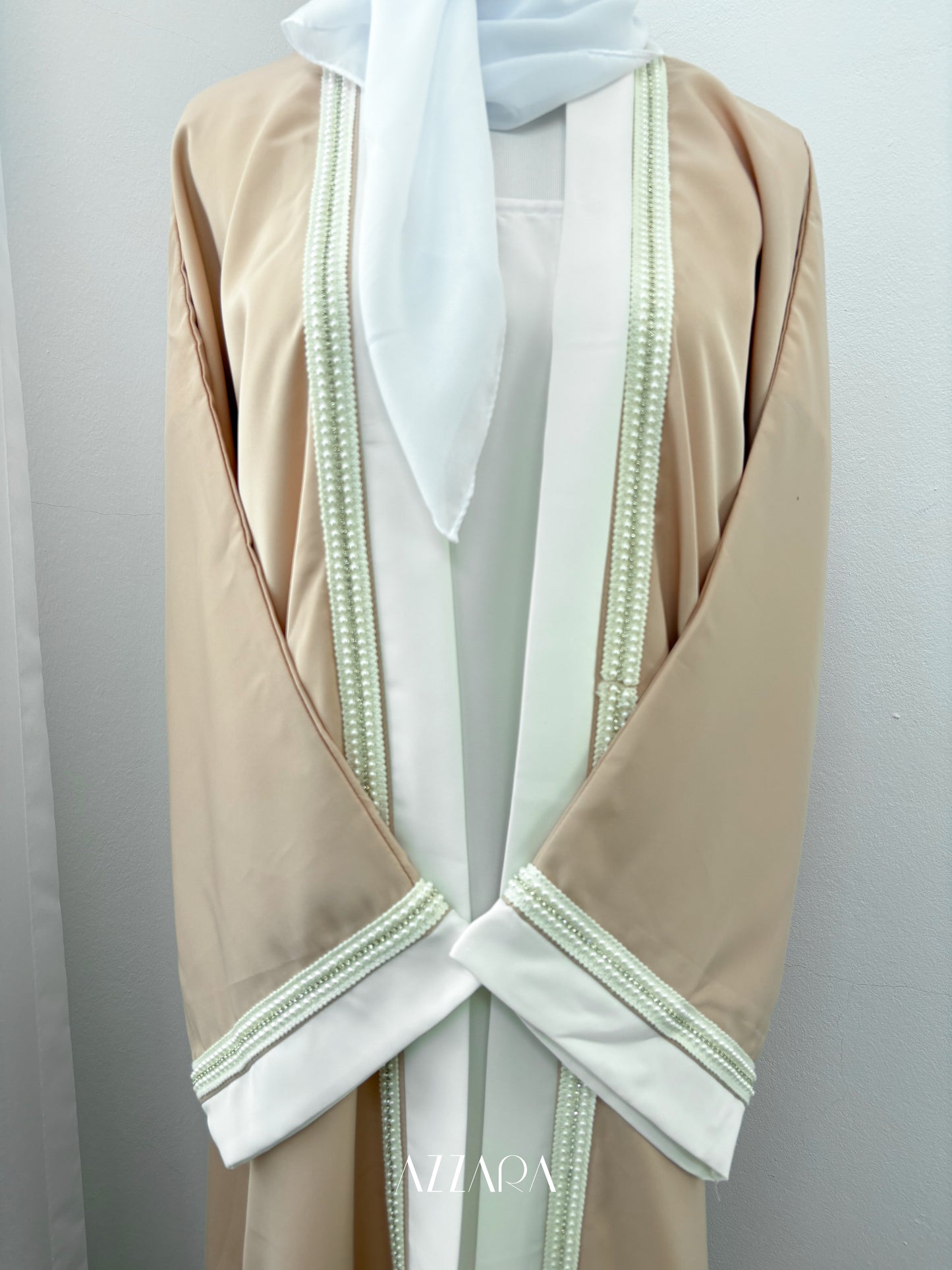 Ajman Abaya (A067) - Double Abaya Peach (Faulty)