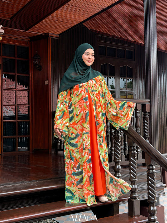 (N067) Raya Rossa - The Klasik Chiffon in Citrus