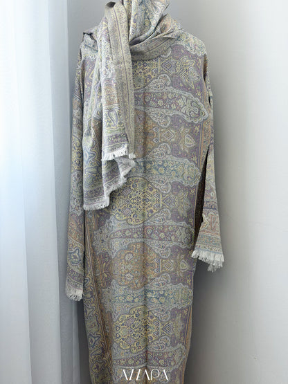 (P009) Pashmina Abaya - Pastel Paddle-pop
