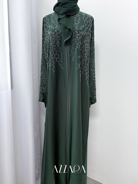 (G031) Crystal Veil in Green