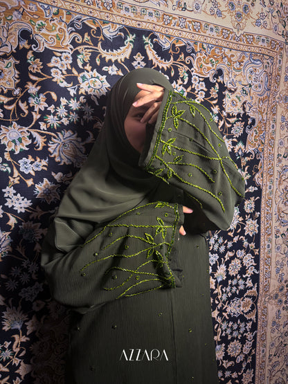 (N016) Zahraat Premium in Myrtle Green