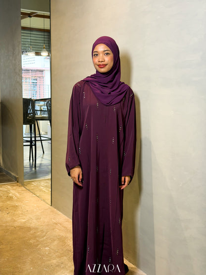 (N074) Raya Rossa - Prismara Swarovski in Deep Burgundy