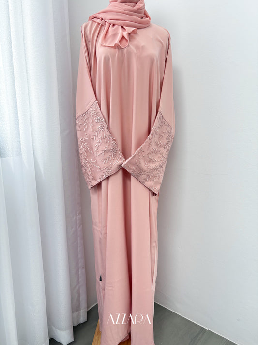 (F001) Florista - Rose Lace with Pearls (Single Abaya)