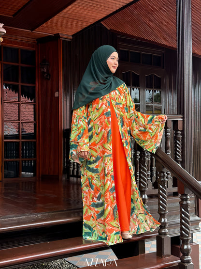(N067) Raya Rossa - The Klasik Chiffon in Citrus