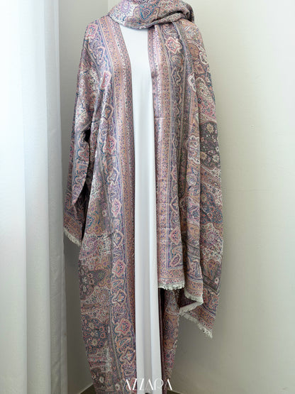(P007) Pashmina Abaya - Purplish Pink