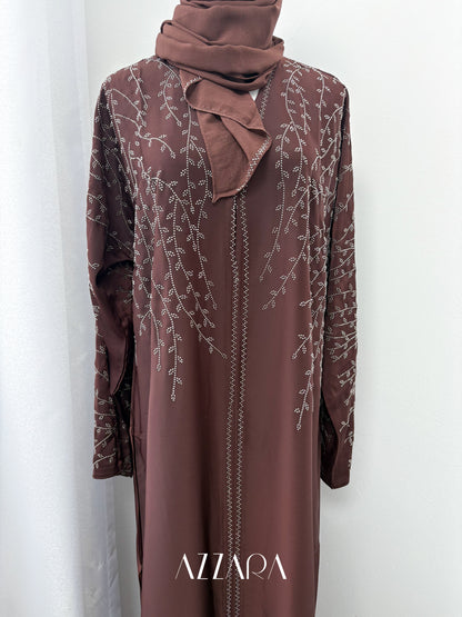 (G032) Crystal Veil in Rich Brown
