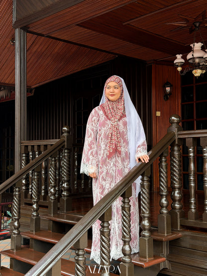 (N062) Raya Rossa - Roseburry English Lace (Maroon)