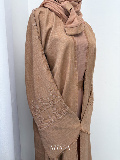 (D087) Sahara Abaya - Coral