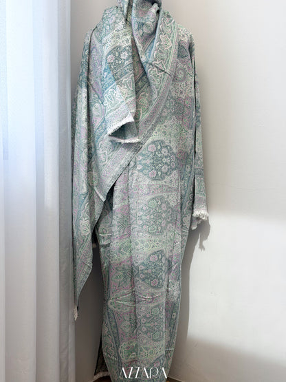 (P005) Pashmina Abaya - Pink Turquoise