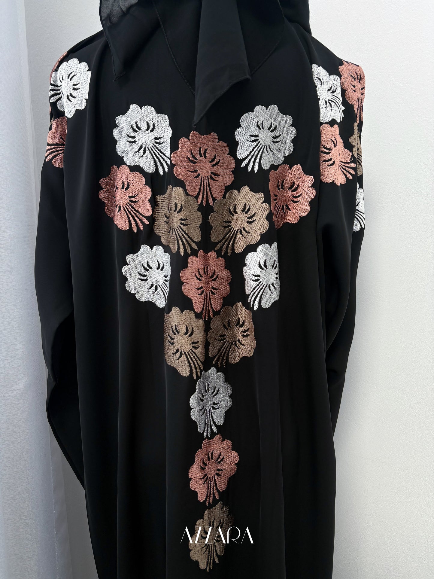 Sahara Abaya (D079) - Pastel Flowers
