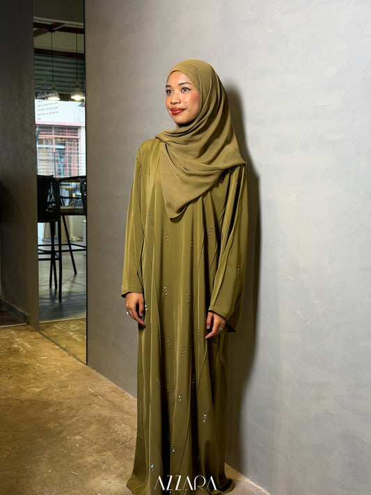 (N073) Raya Rossa - Prismara Swarovski in Olive