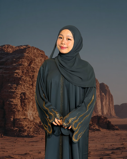 (L007) - Siwa Oasis in Midnight Teal