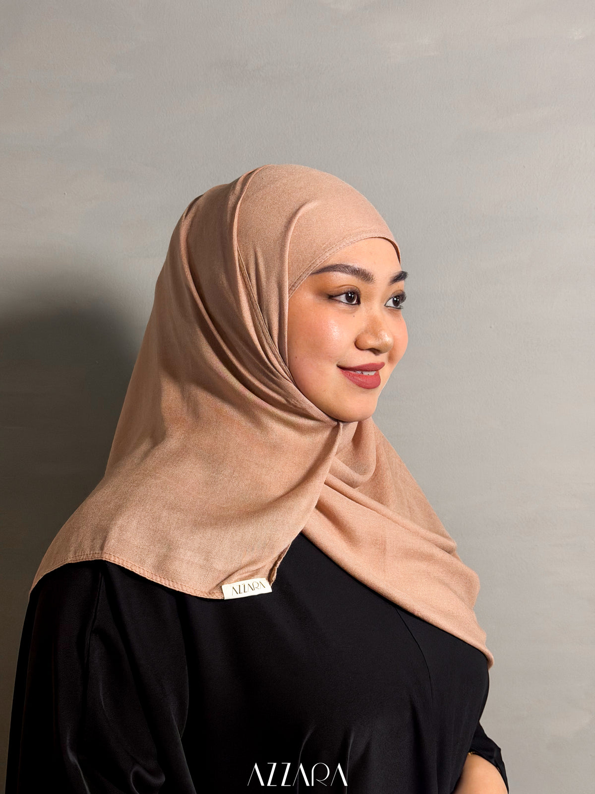 (S002) Azzara Modal Shawl - Rose Wood