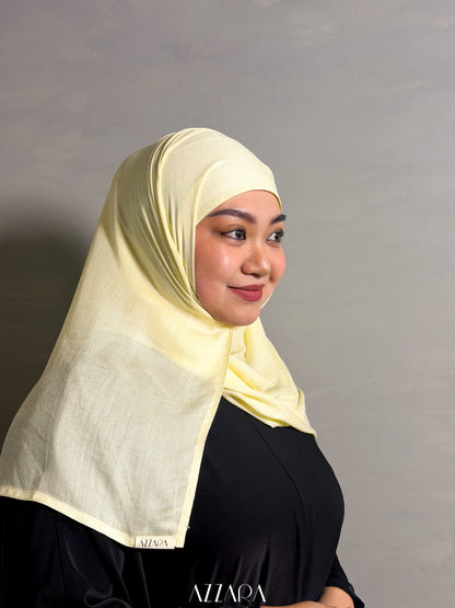 (S005) Azzara Modal Shawl - Butter Yellow