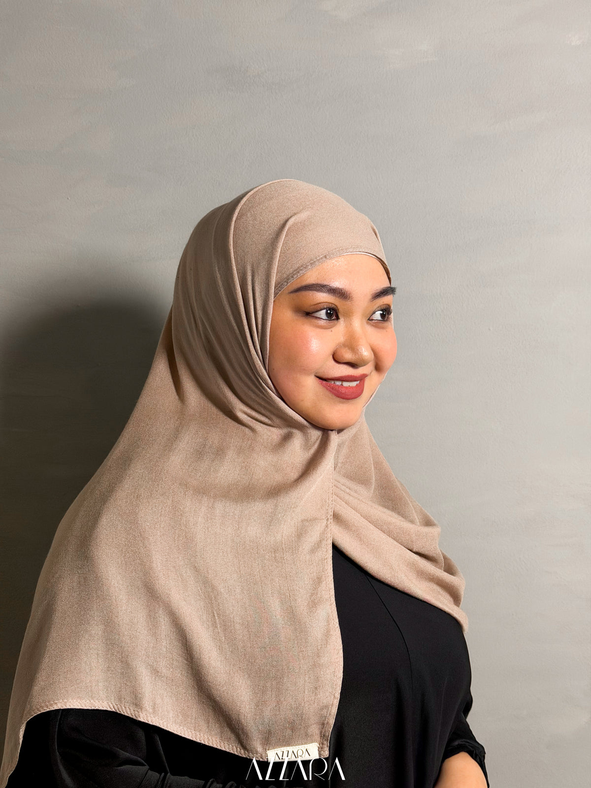 (S006) Azzara Modal Shawl - Taupe