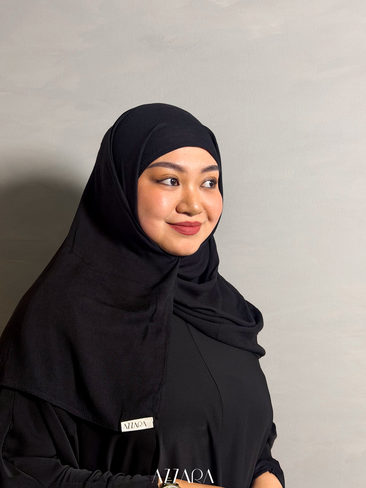 (S008) Azzara Modal Shawl - Black