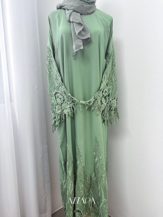 Zahra (F021) - Green Luxury Lace