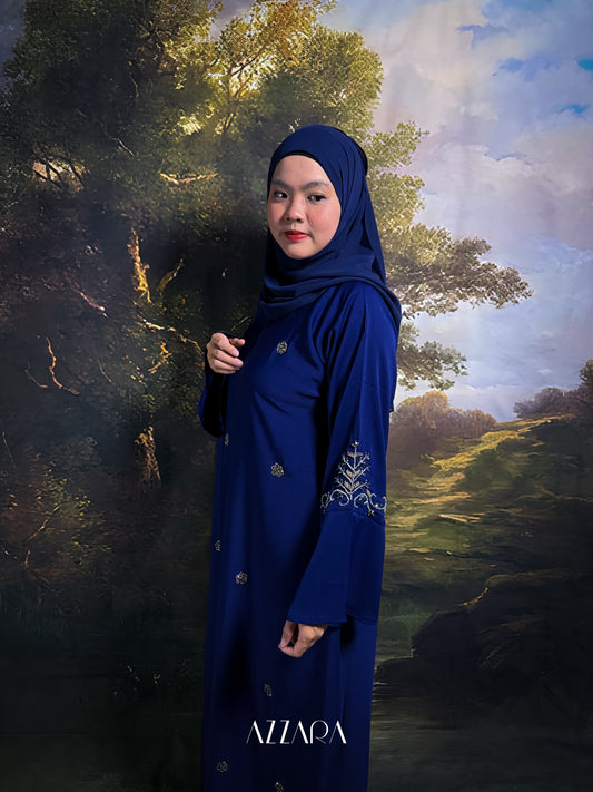 (N023) Zahraat - Azure (Navy Blue)