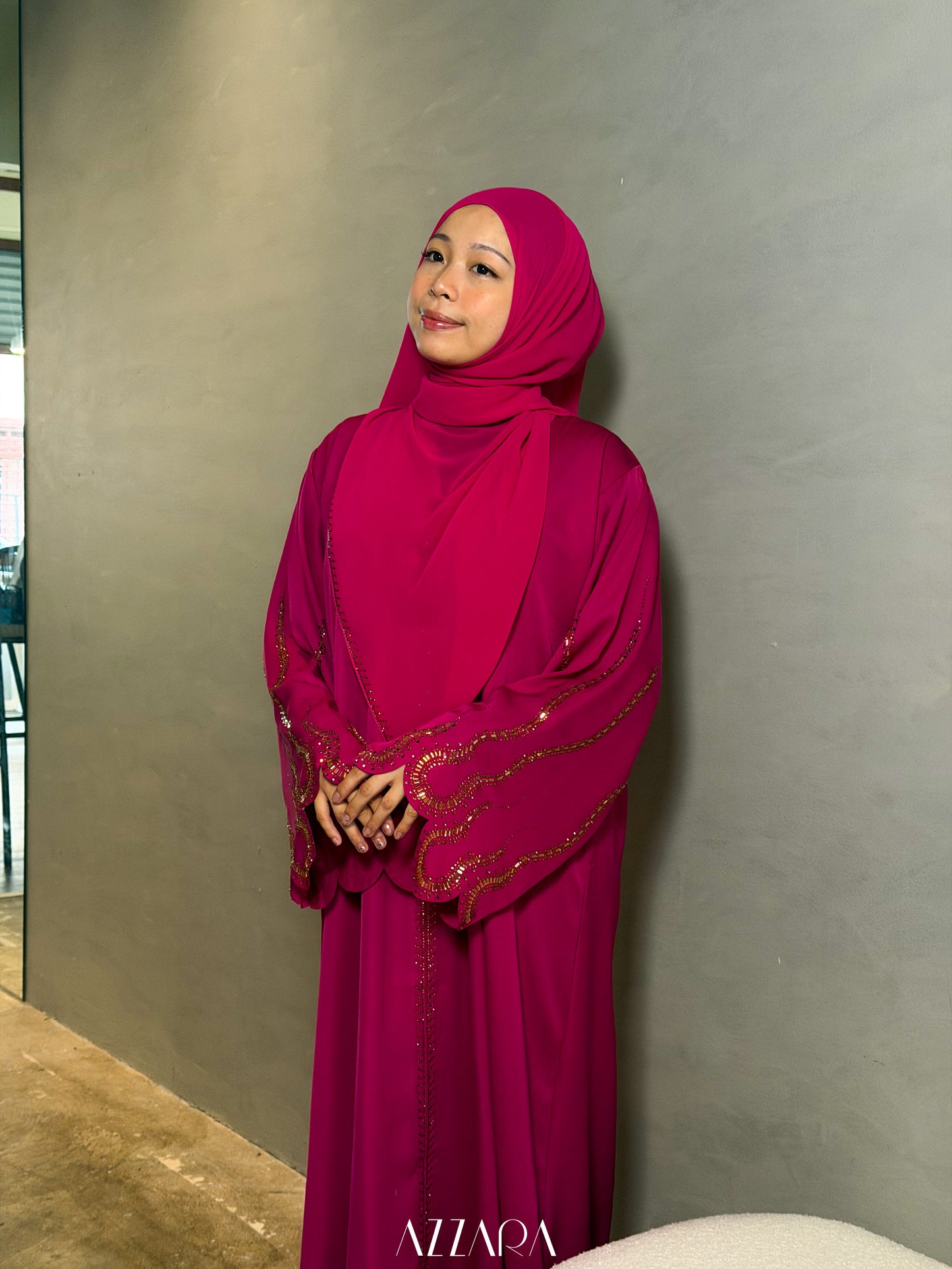 (L008) - Siwa Oasis in Fuchsia Pink
