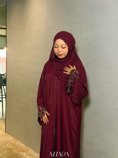 (L001) - Soraya in Dark Maroon