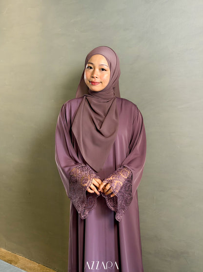 (L015) - Mardin Swarovski Lace in Dusty Purple