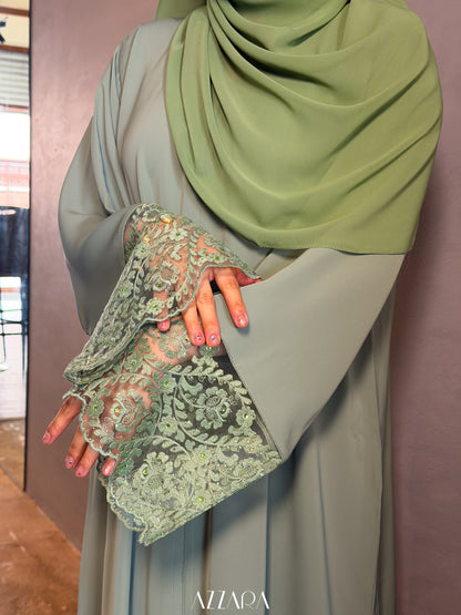 (L014) - Mardin Swarovski Lace in Jasmine