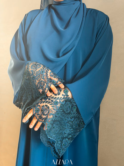 (L017) - Mardin Swarovski Lace in Electric Blue
