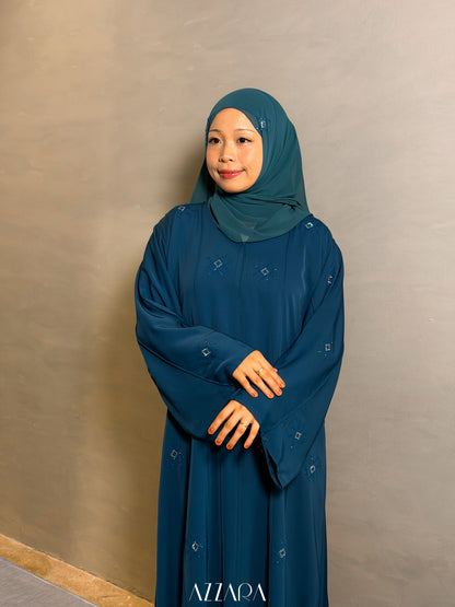 (L027) - Nara Diamond in Teal Blue (Swarovski)