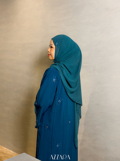 (L027) - Nara Diamond in Teal Blue (Swarovski)