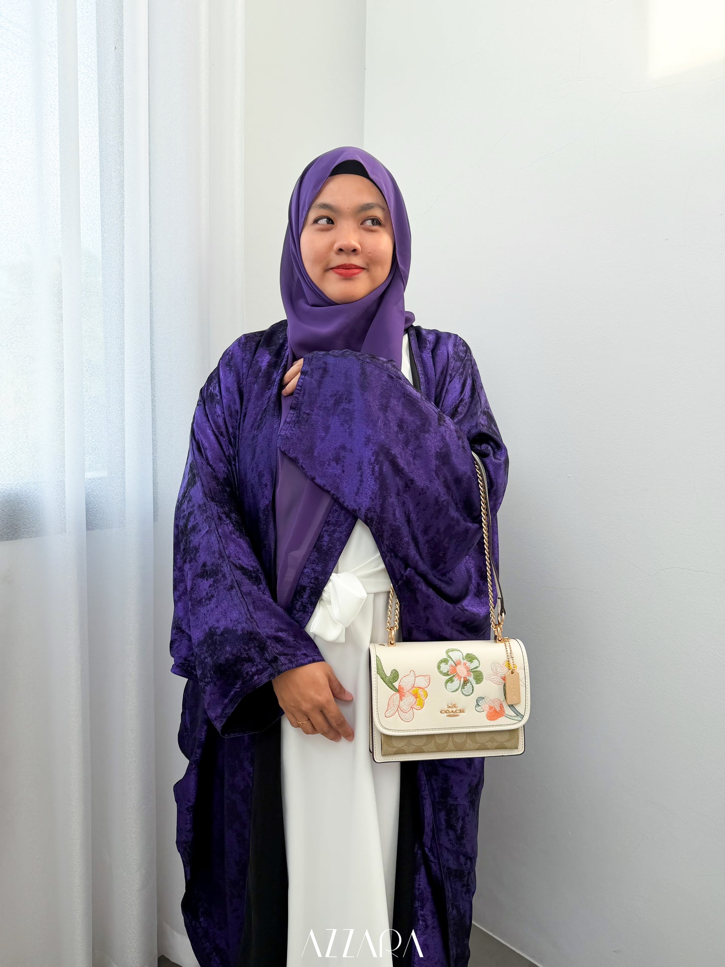 (N043) Ophelia Velvet in Mystic Purple