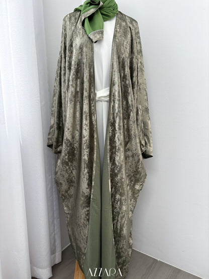 (N041) Ophelia Velvet in Emerald Green