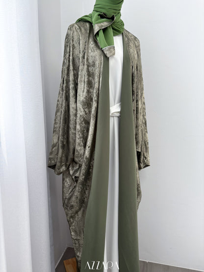 (N041) Ophelia Velvet in Emerald Green