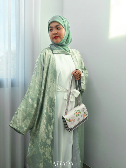 (N040) Ophelia Velvet in Turquoise Green