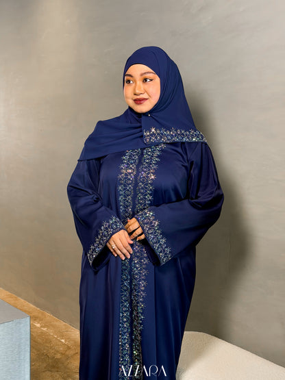 (L033) - Diamond Muses in Deep Navy Rhinestones