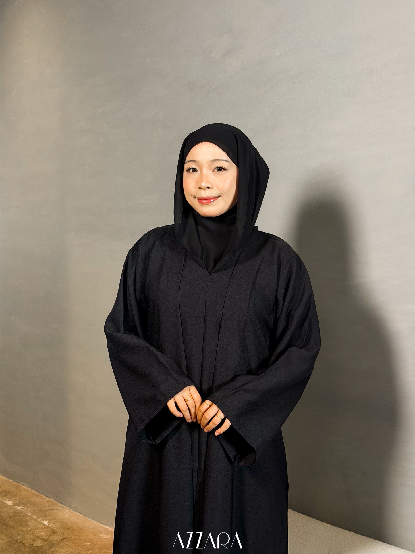 (L042) - Linen Muses in Black Color (Daily fit)