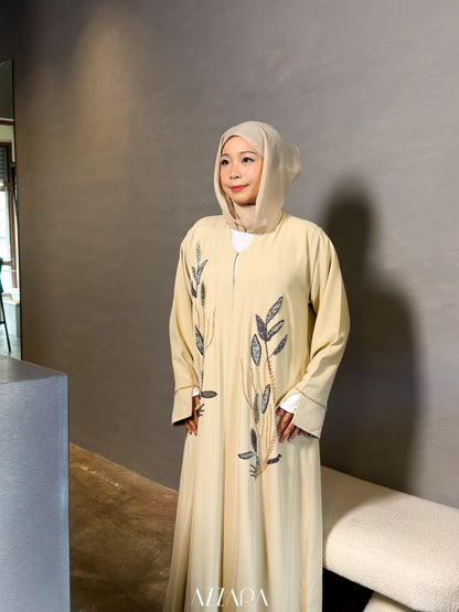 (P004) - Abaya Luxé Custom Made (Cream)